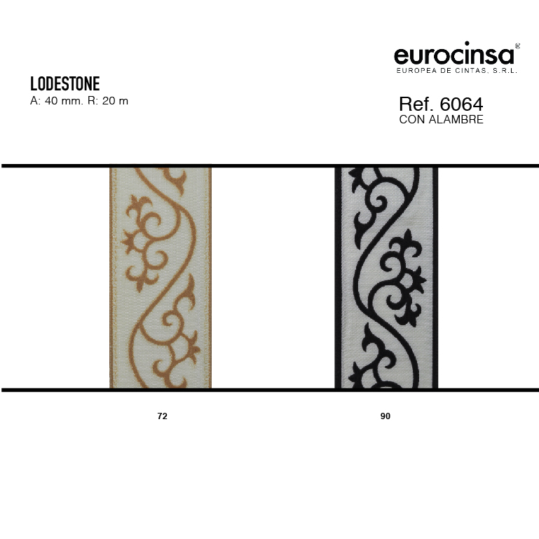 ROLLO CINTA LODESTONE 40mm. C-72 20m.