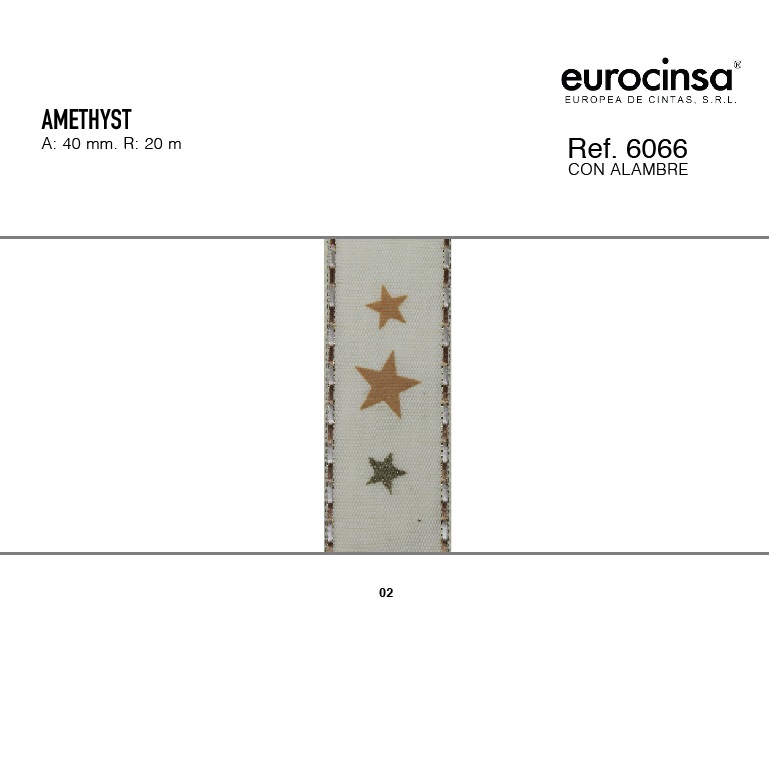 ROLLO CINTA AMETHYST A-40mm. C-02 20m.