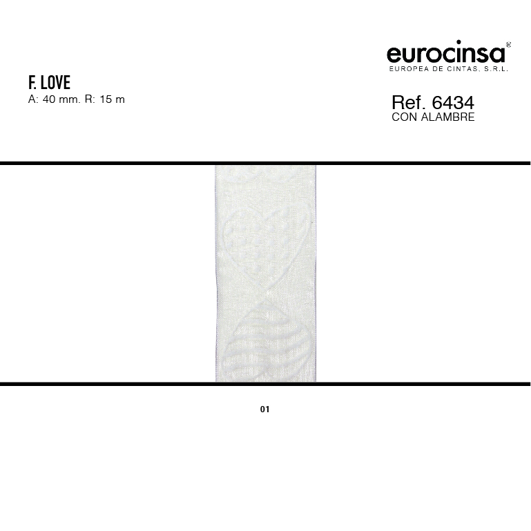 ROLLO CINTA FUNN LOVE A-40mm. C-01 15m.