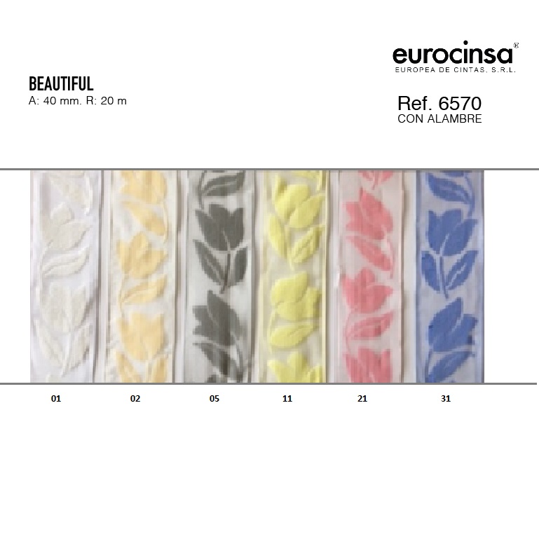 ROLLO CINTA BEAUTIFUL A-40mm. C-01 20m.