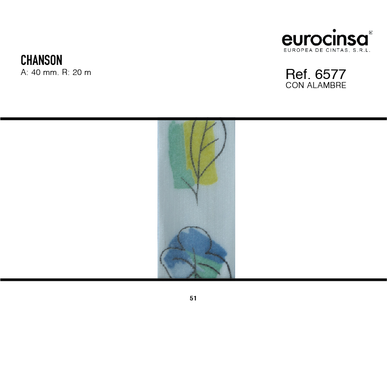 ROLLO CINTA CHANSON A-40mm. C-51 20m.