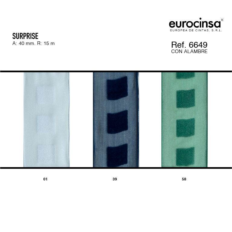 ROLLO CINTA SURPRISE A-40mm. C-58 15m.