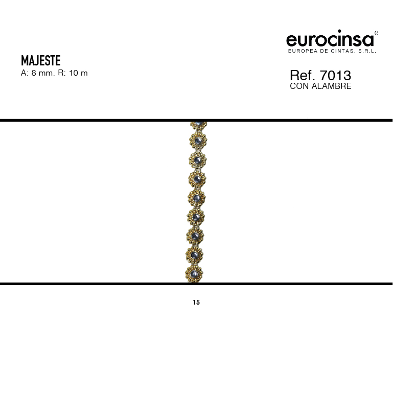 ROLLO CINTA MAJESTE A-08mm. C-15 10m.