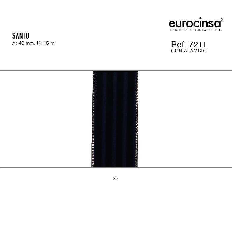ROLLO CINTA SANTO A-40mm. C-39 15m.