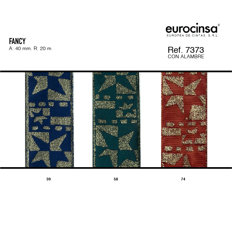 ROLLO CINTA FANCY A-40mm. C-39 20m.