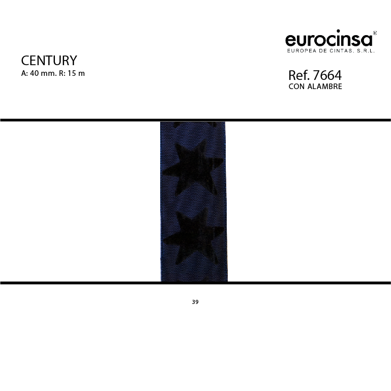 ROLLO CINTA CENTURY A-40mm. C-39 15m.