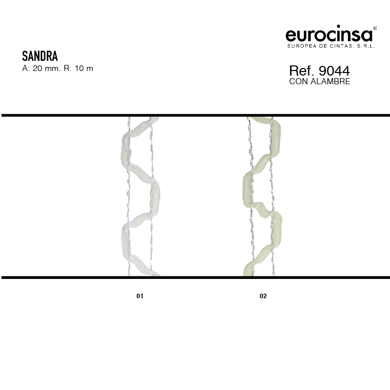 ROLLO CINTA SANDRA A-20mm. C-02 10m.