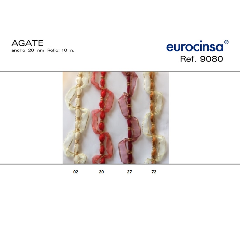 ROLLO CINTA AGATE A-20mm. C-72 10m.