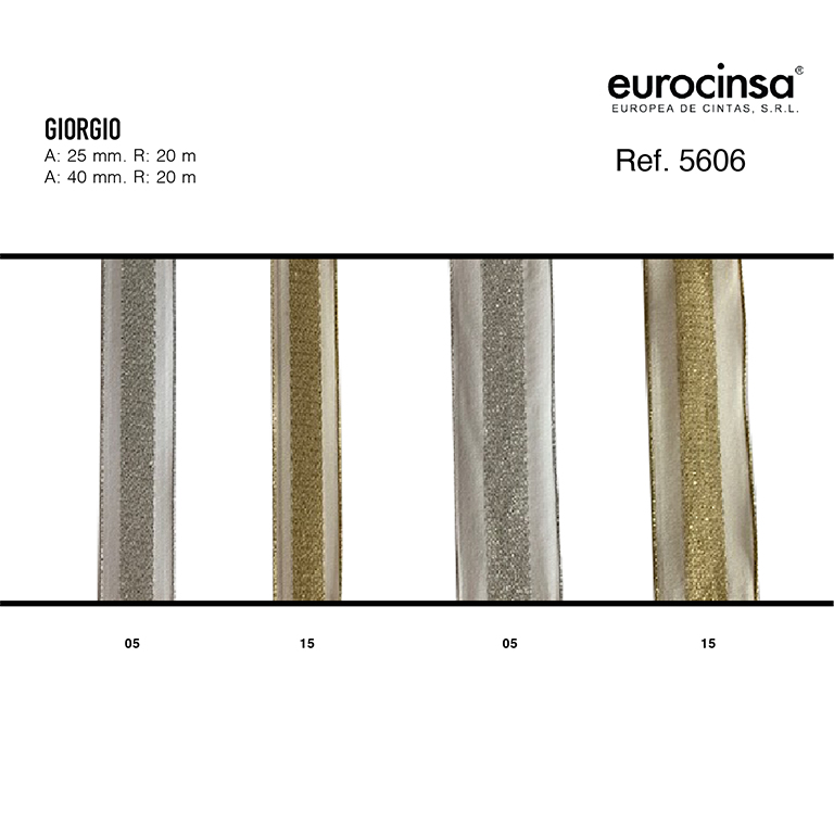 ROLLO CINTA GIORGIO A-25mm. C-05 20m.