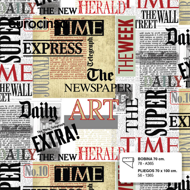 BOBINA PAPEL FANTASIA TODO AÑO 70cm. x 9,5-9,8 Kg.