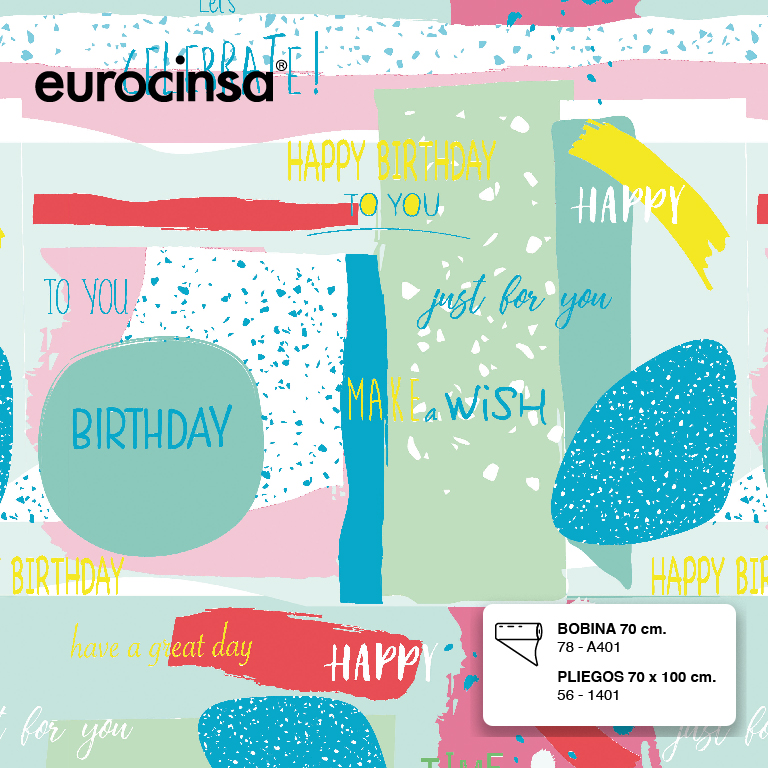 BOBINA PAPEL FANTASIA TODO AÑO 70cm. x 9,5-9,8 Kg.