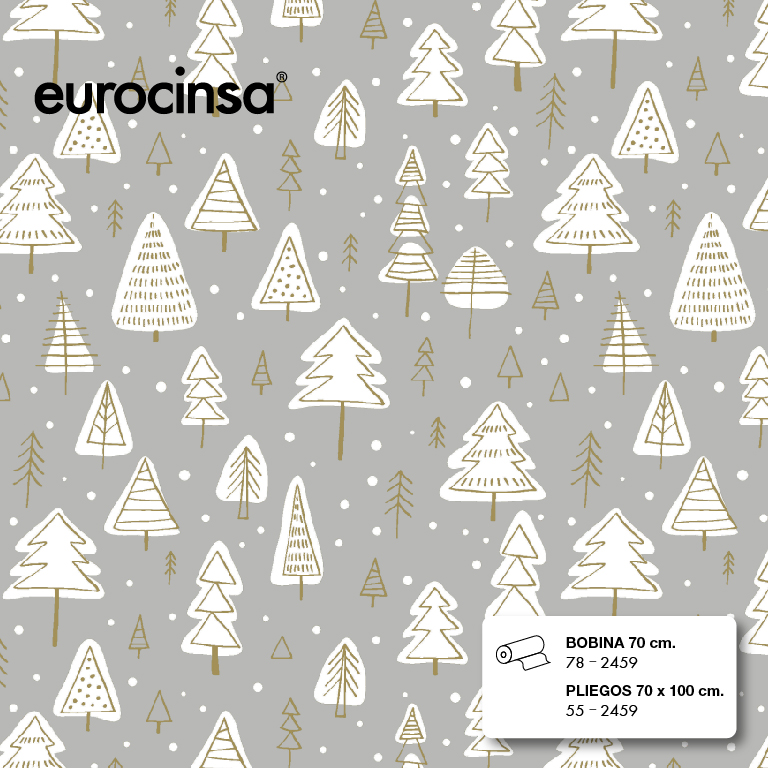 PLIEGO PAPEL FANTASIA NAVIDAD 70x100cm.