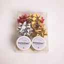 PACK POLIPROPILENO Y CINTA TEXTIL 6 COCAS METALIZADAS A-15mm. - 2 ROLLOS DE CINTA TEXTIL A-40mm. 2m.