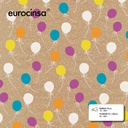 BOBINA PAPEL KRAFT OSCURO DISEÑO TODO AÑO 70cm. x 7,1-7,7Kg.