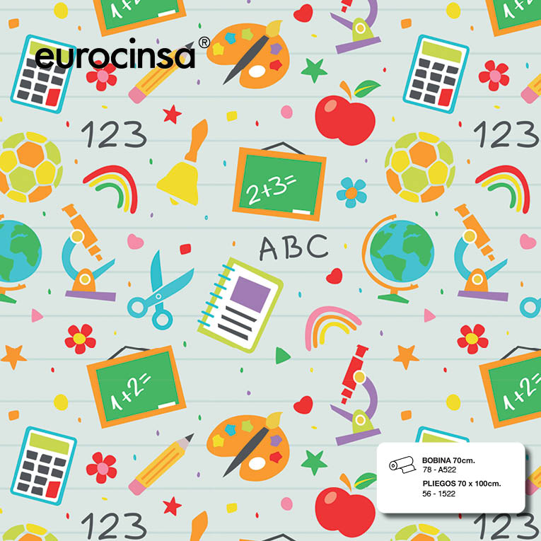 BOBINA PAPEL FANTASIA TODO AÑO 70cm. x 9,5-9,8 Kg.