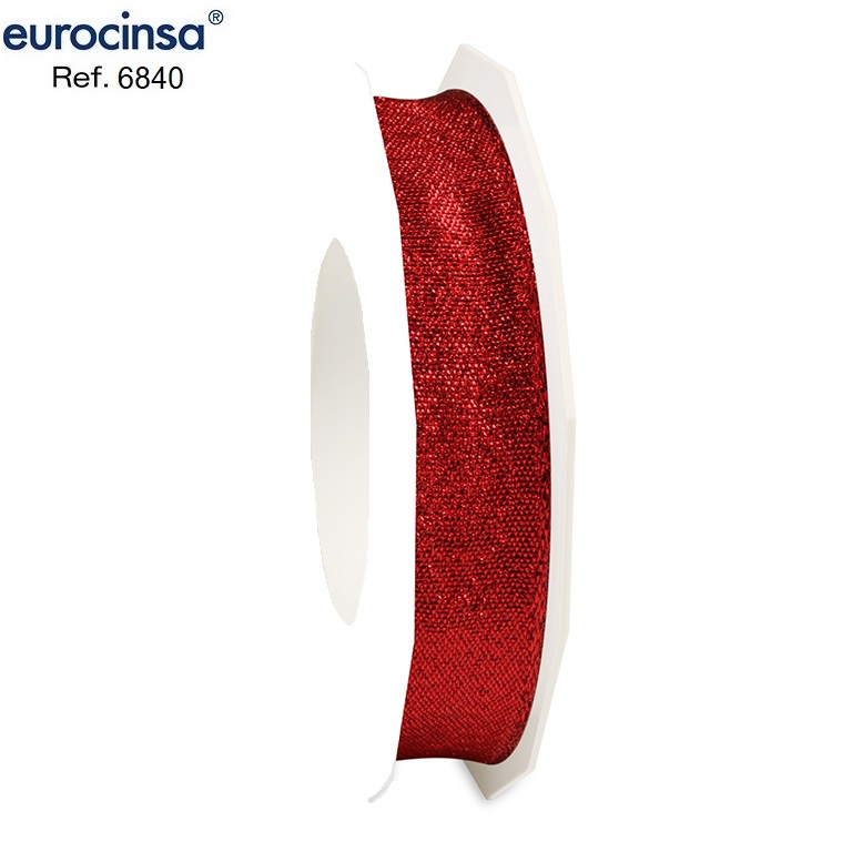 ROLLO CINTA BROCATE GLITTER A-15mm. C-20 20m. CON ALAMBRE