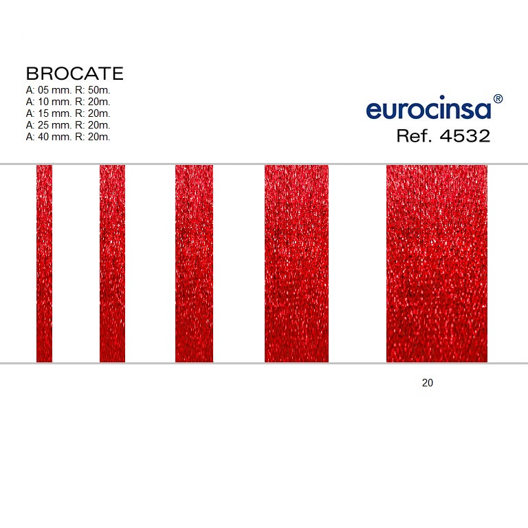 ROLLO CINTA BROCATE A-10mm. C-20 20m.