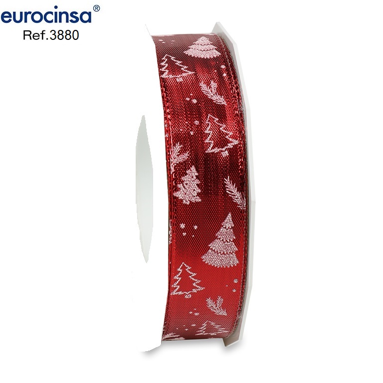 ROLLO CINTA XMAS TREE A-25mm. C-20 20m. CON ALAMBRE