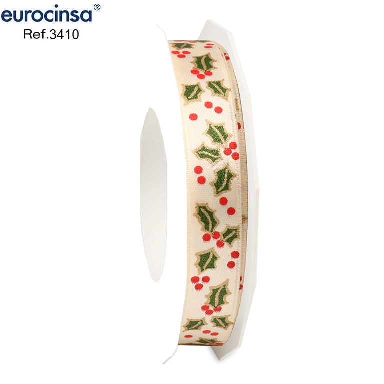 ROLLO CINTA XMAS HOLLY A-15mm. C-01 20m.