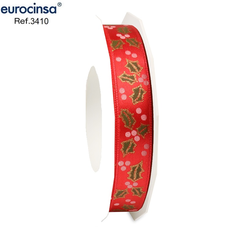 ROLLO CINTA XMAS HOLLY A-15mm. C-20 20m.