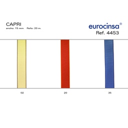 [010315] ROLLO CINTA CAPRI A-15mm. C-35 20m.
