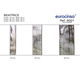 [010740] ROLLO CINTA BEATRICE A-40mm. C-05 25m. CON ALAMBRE