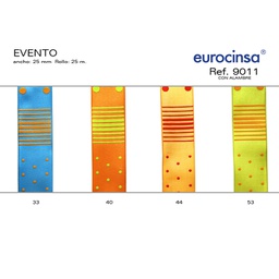 [010850] ROLLO CINTA EVENTO A-25mm. C-44 25m. CON ALAMBRE