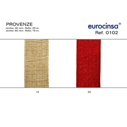 [050814] ROLLO CINTA PROVENZE A-60mm. C-14 15m. CON ALAMBRE