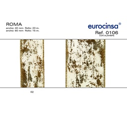 [051415] ROLLO CINTA ROMA A-40mm. C-15 20m. CON ALAMBRE