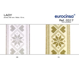 [067005] ROLLO CINTA LADY A-60mm. C-05 10m. CON ALAMBRE