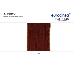 [070327] ROLLO CINTA AUDREY A-60mm. C-27 15m. CON ALAMBRE