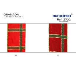 [073720] ROLLO CINTA GRANADA A-55mm. C-20 20m.