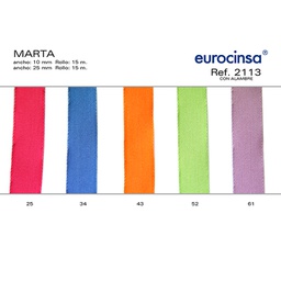 [083943] ROLLO CINTA MARTA A-10mm. C-43 15m. CON ALAMBRE