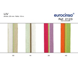 [084243] ROLLO CINTA LIV A-25mm. C-43 15m. CON ALAMBRE