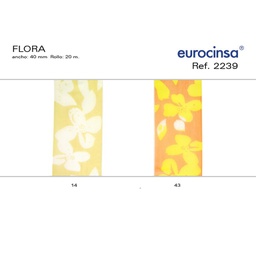 [086014] ROLLO CINTA FLORA A-40mm. C-14 20m.