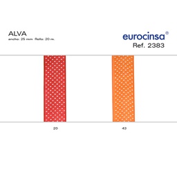 [094243] ROLLO CINTA ALVA A-25mm C-43 20m.