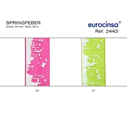 [096125] ROLLO CINTA SPRING FEVER A-40mm.C-25 20m