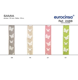 [096704] ROLLO CINTA SAMIA A-15mm. C-04 15m. CON ALAMBRE