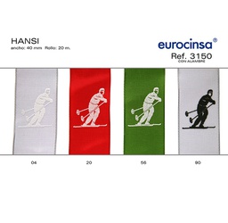 [104990] ROLLO CINTA HANSI A-40mm. C-90 20m. CON ALAMBRE
