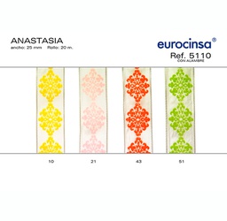 [112951] ROLLO CINTA ANASTASIA A-25mm. C-51 20m. CON ALAMBRE
