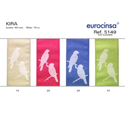 [113851] ROLLO CINTA KIRA A-40mm. C-51 15m. CON ALAMBRE