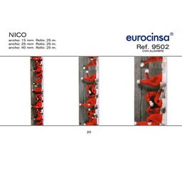 [138120] ROLLO CINTA NICO A-25mm. C-20 25m. CON ALAMBRE
