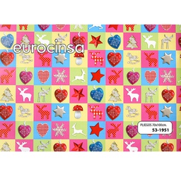 [531951] PLIEGO PAPEL FANTASÍA NAVIDAD 70x100cm.