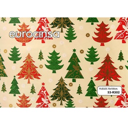 [53R302] PLIEGO PAPEL FANTASÍA NAVIDAD 70x100cm.
