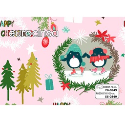 [53R849] PLIEGO PAPEL FANTASÍA NAVIDAD 70x100cm.