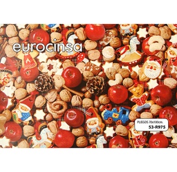 [53R975] PLIEGO PAPEL FANTASÍA NAVIDAD 70x100cm.