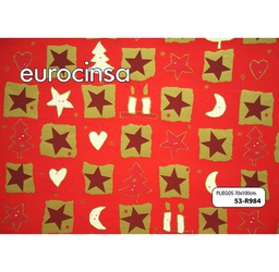 [53R984] PLIEGO PAPEL FANTASÍA NAVIDAD 70x100cm.