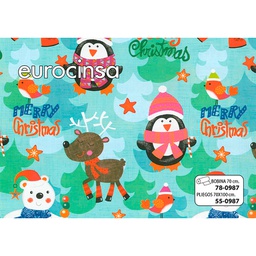 [53R987] PLIEGO PAPEL FANTASÍA NAVIDAD 70x100cm.