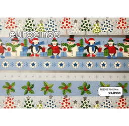 [53R990] PLIEGO PAPEL FANTASÍA NAVIDAD 70x100cm.