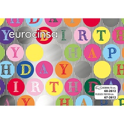 [682612] BOBINA PAPEL FANTASÍA METALIZADO TODO AÑO 70cm. x 6,3-7,3Kg.